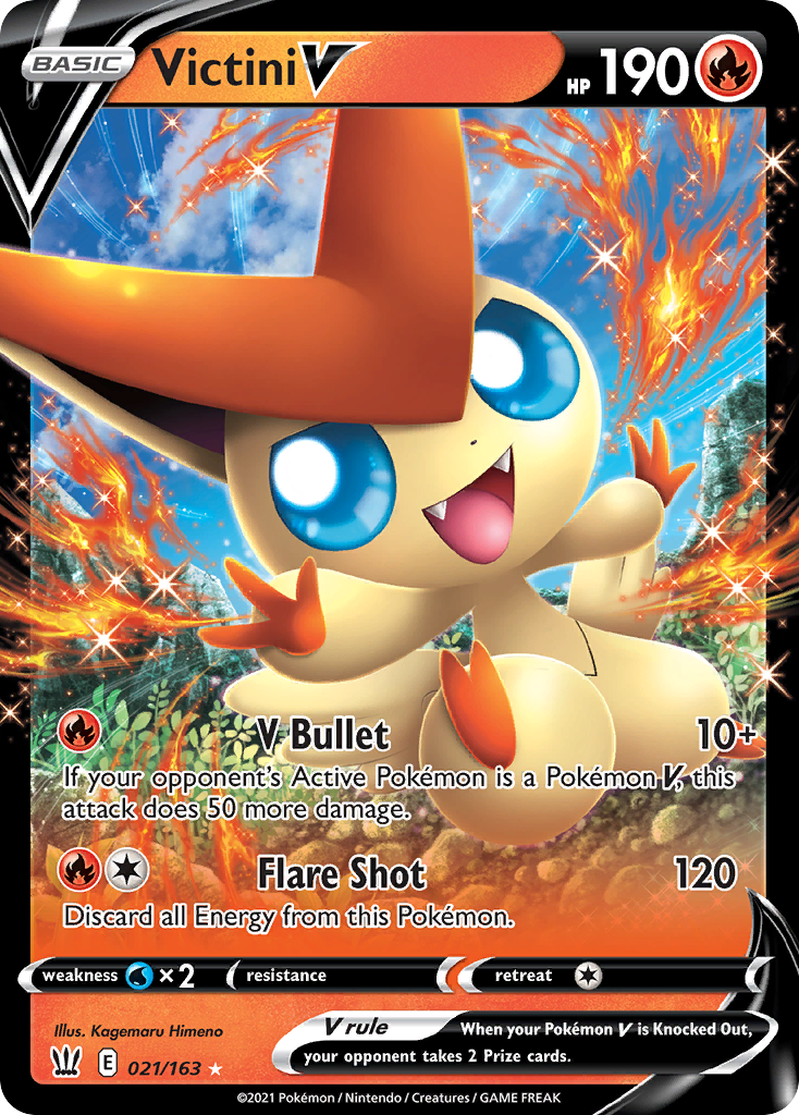 Victini V 21 163 Battle Styles Holofoil