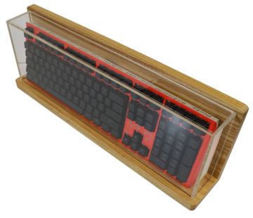 MK Santa Maria Full Size Ash Wood Acrylic Keyboard Display