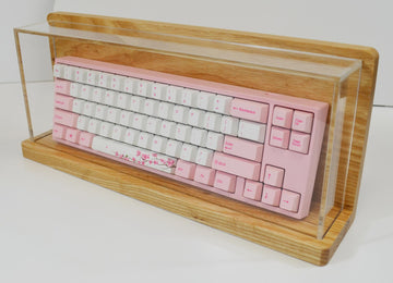MK Pinta TKL Ash Wood Acrylic Keyboard Display