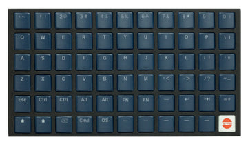 Tai-Hao Navy Blue THT Backlit 65 Key Double Shot PBT Low Profile Keycap Set