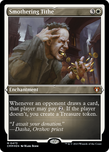 Smothering Tithe (CMM-473) - Commander Masters Etched Foil