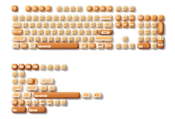 Akko Bun Wonderland 138 Key MOG Profile Dye Sub PBT Keycap Set