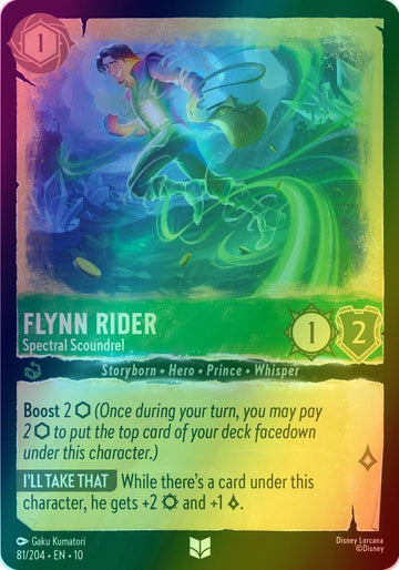 Flynn Rider - Spectral Scoundrel - 81/204 [Whispers in the Well] [Holofoil]