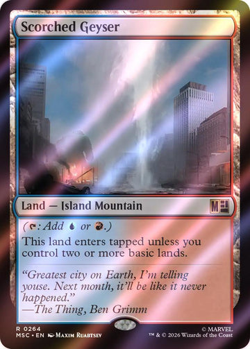 Scorched Geyser [264] [Marvel Super Heroes: Commander] [Surge Foil]
