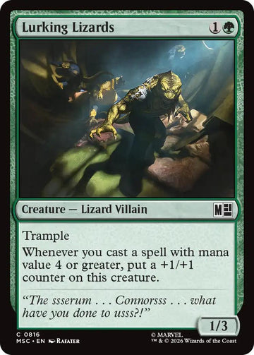 Lurking Lizards [816] [Jumpstart] [Marvel Super Heroes: Commander] [Non-Foil]