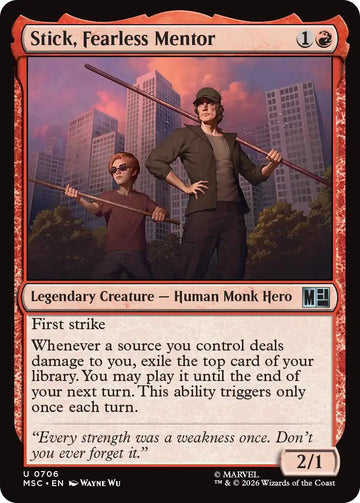Stick, Fearless Mentor [706] [Jumpstart] [Marvel Super Heroes: Commander] [Non-Foil]