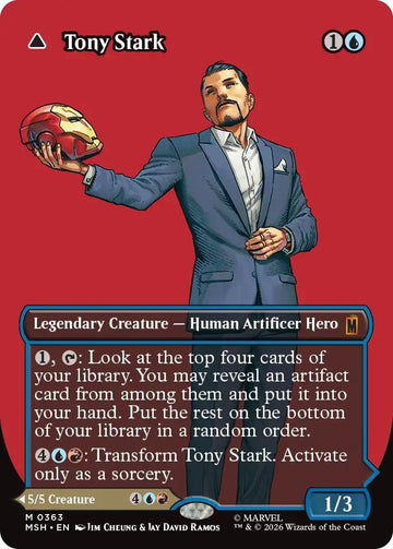 Tony Stark // The Invincible Iron Man [363] [Borderless] [Logo] [Marvel Super Heroes] [Non-Foil]