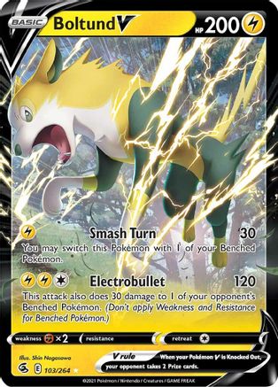Boltund V (103/264) - SWSH08 Fusion Strike Holofoil