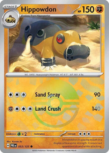 Hippowdon (Poke Ball Pattern) - SV: Prismatic Evolutions