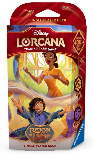 Disney Lorcana TCG Reign of Jafar Starter Amber / Amethyst Tiana and Bruno