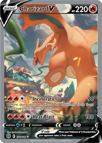 Charizard V (Alternate Full Art) - 154/172 - (SWSH09: Brilliant Stars)