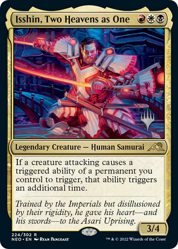Isshin, Two Heavens as One - 224 - (Promo Pack: Kamigawa: Neon Dynasty)