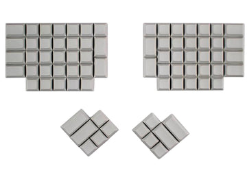 KBDFans ErgoDox Off White 76 Key DSA Profile Blank Keycap Set