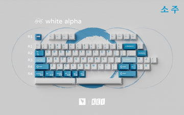 Key Kobo Soju Blue Cherry Profile Double Shot ABS Keycap Set