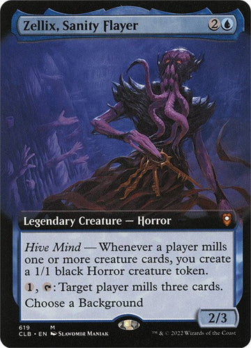 Zellix, Sanity Flayer (Extended Art) - 619 - (Commander Legends: Battle for Baldur's Gate)