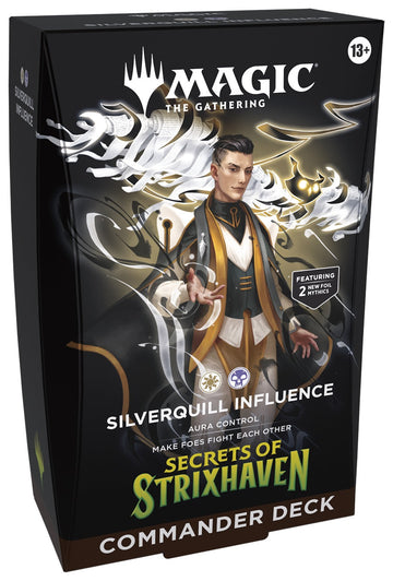 Magic the Gathering SOS Secrets of Strixhaven Commander Deck Silverquill Influence