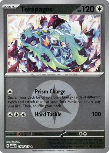 Terapagos - Energy Symbol Pattern - 178/217 - Rare [me025-178] [Reverse Holo]