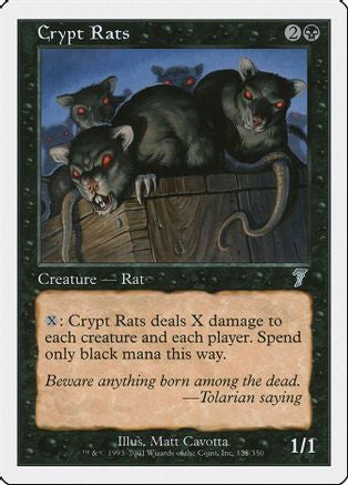 Crypt Rats (7ED-125) - 7th Edition Foil