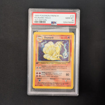 Ninetales (BS 12) - Base Set - French - PSA 10 - 1ST ED, HOLO BLEED