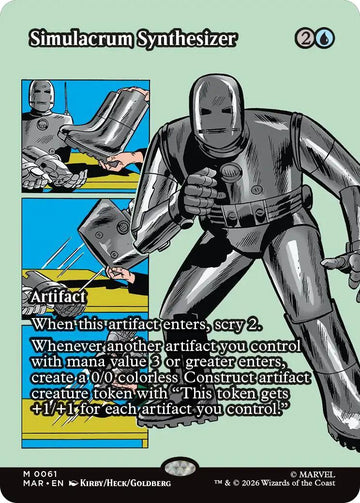 Simulacrum Synthesizer [61] [Borderless] [Source Material] [Marvel Universe] [Non-Foil]
