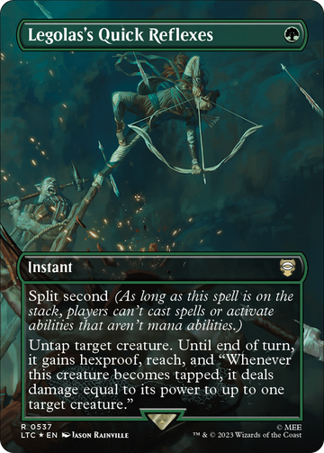 Legolas's Quick Reflexes (LTC-537) - Tales of Middle-earth Commander (Borderless) Foil