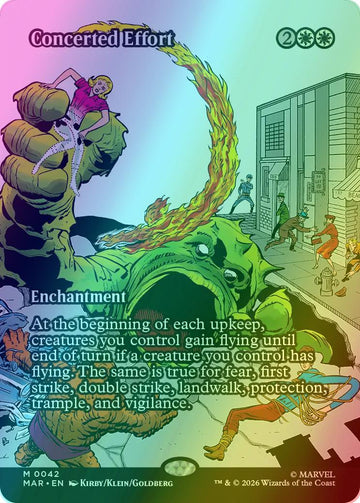 Concerted Effort [42] [Borderless] [Source Material] [Marvel Universe] [Foil]