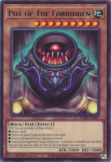 Pot of The Forbidden - PHRE-EN027 - Rare - 1st Edition