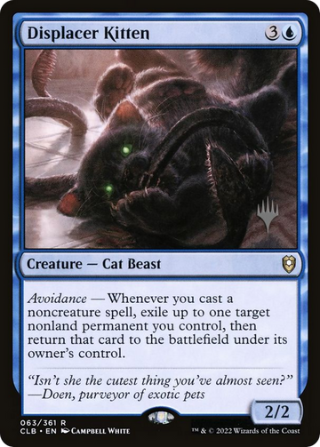 Displacer Kitten (PPLCI-063) - Battle for Baldur's Gate Promos: (stamped)