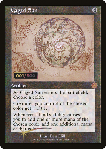 Caged Sun (BRR-72Z) - The Brothers' War Retro Artifacts Foil