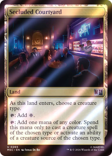 Secluded Courtyard [265] [Marvel Super Heroes: Commander] [Surge Foil]