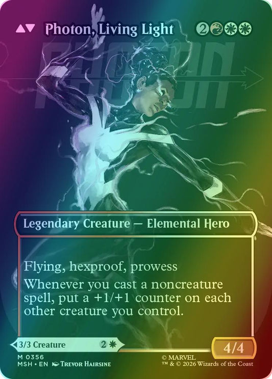 Monica Rambeau // Photon, Living Light [356] [Borderless] [Logo] [Marvel Super Heroes] [Foil]