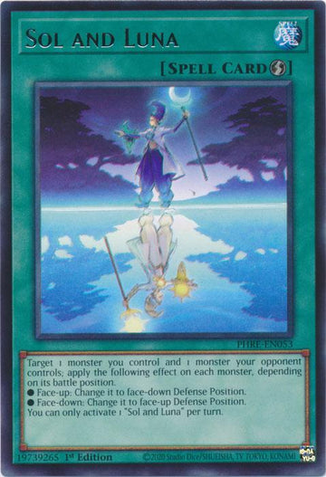 Sol and Luna - PHRE-EN053 - Rare - 1st Edition