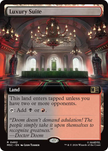 Luxury Suite [482] [Extended Art] [Marvel Super Heroes: Commander] [Non-Foil]