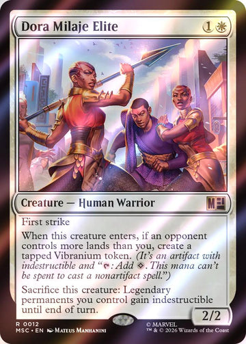 Dora Milaje Elite [12] [Marvel Super Heroes: Commander] [Surge Foil]