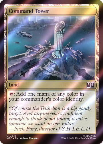 Command Tower (Avengers) [233] [Marvel Super Heroes: Commander] [Surge Foil]