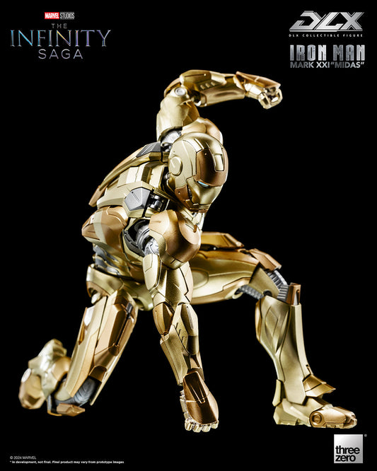 Threezero Marvel Studios Avengers: Infinity Saga DLX Iron Man Mark 21 “Midas” 1/12 Scale Figure