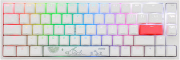 Ducky One 2 SF RGB Pure White 65% Double Shot PBT Mechanical Keyboard