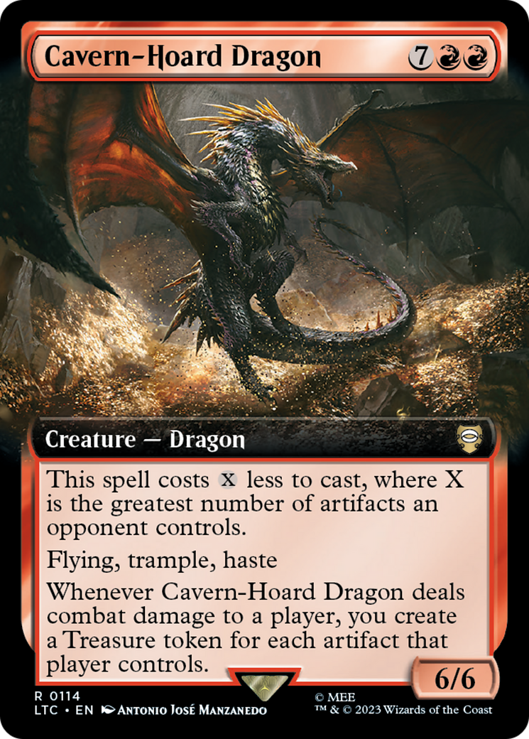 Cavern-Hoard Dragon - Tales of Middle-earth Commander: (Extended Art) Foil