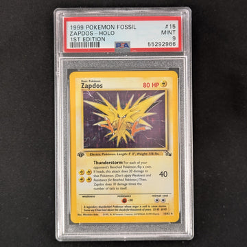 Zapdos (FO 15) - Fossil - English - PSA 9 - 1ST ED