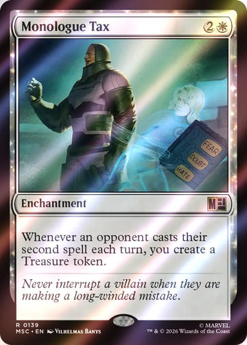 Monologue Tax [139] [Marvel Super Heroes: Commander] [Surge Foil]