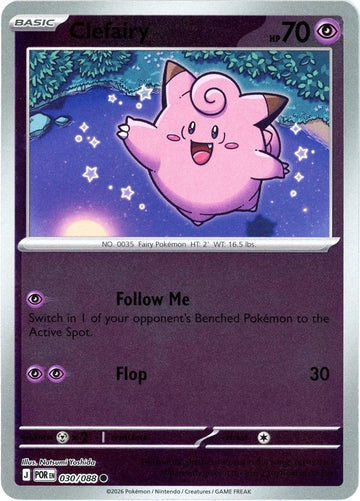 Clefairy - 030/088 - Common [me03-030] [Reverse Holo]