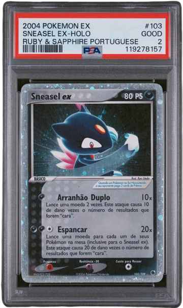 PSA 2 SNEASEL EX-HOLO PORTUGUESE