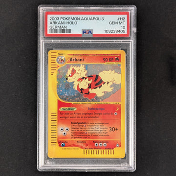 Arcanine (AQ H2) - Aquapolis - German - PSA 10