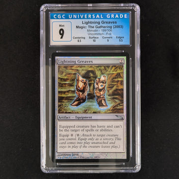 Lightning Greaves - Mirrodin - English - CGC 9