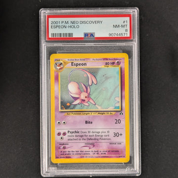 Espeon (NDI 1) - Neo Discovery - English - PSA 8