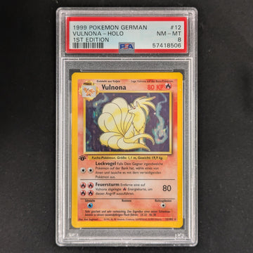 Ninetales (BS 12) - Base Set - German - PSA 8 - First