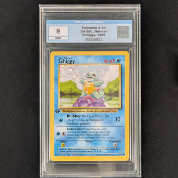 Squirtle (BS 63) - Base Set - German - EGS 9 - First