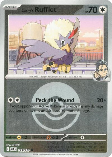 Larry's Rufflet - Poké Ball - 173/217 - Common [me025-173] [Reverse Holo]