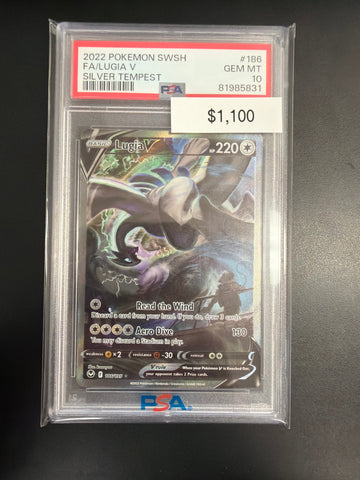 Pokemon Silver Tempest Lugia V #186 PSA 10
