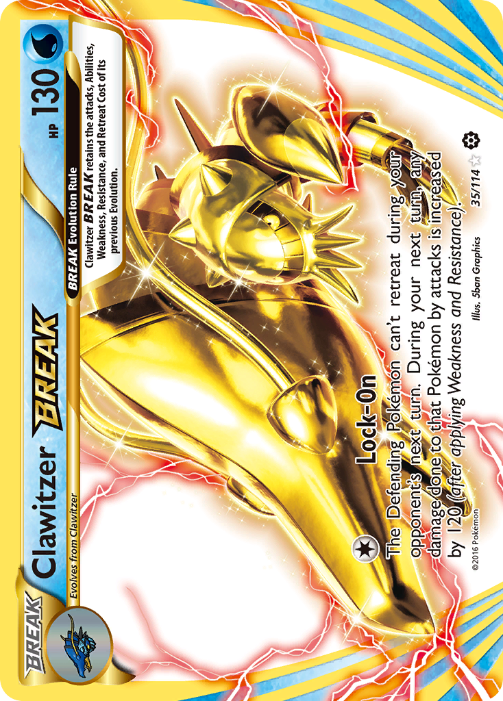 Clawitzer Break 35 114 Steam Siege Holofoil